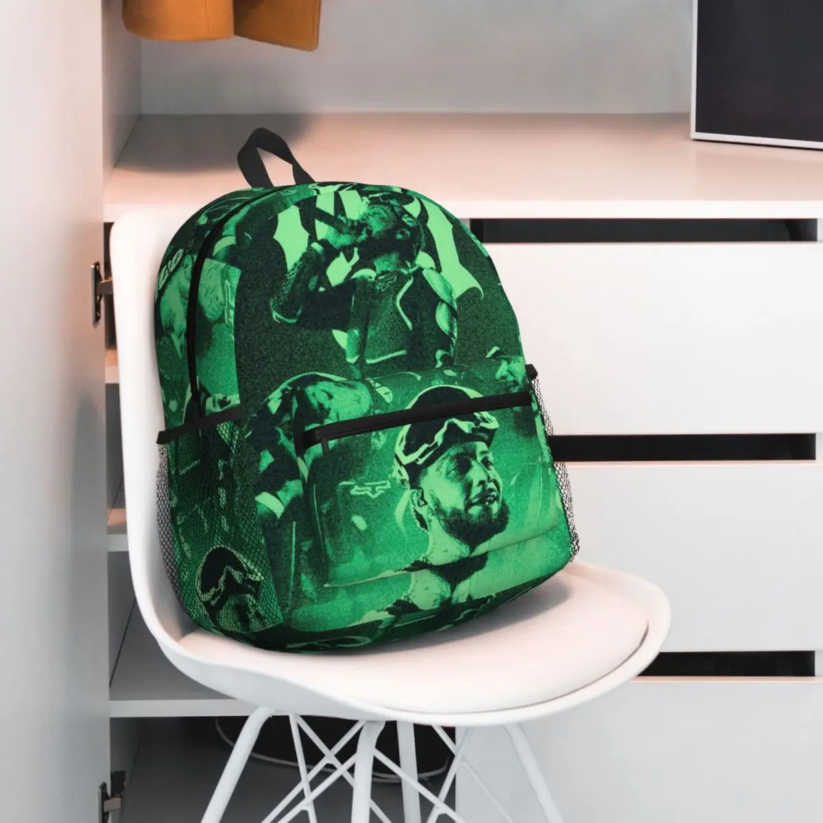 Rapper Jc Reyes Album Tour Graphic Backpack Daypack Large Capacity Children BookBag School Bag Shoulder Bags for Men Women
