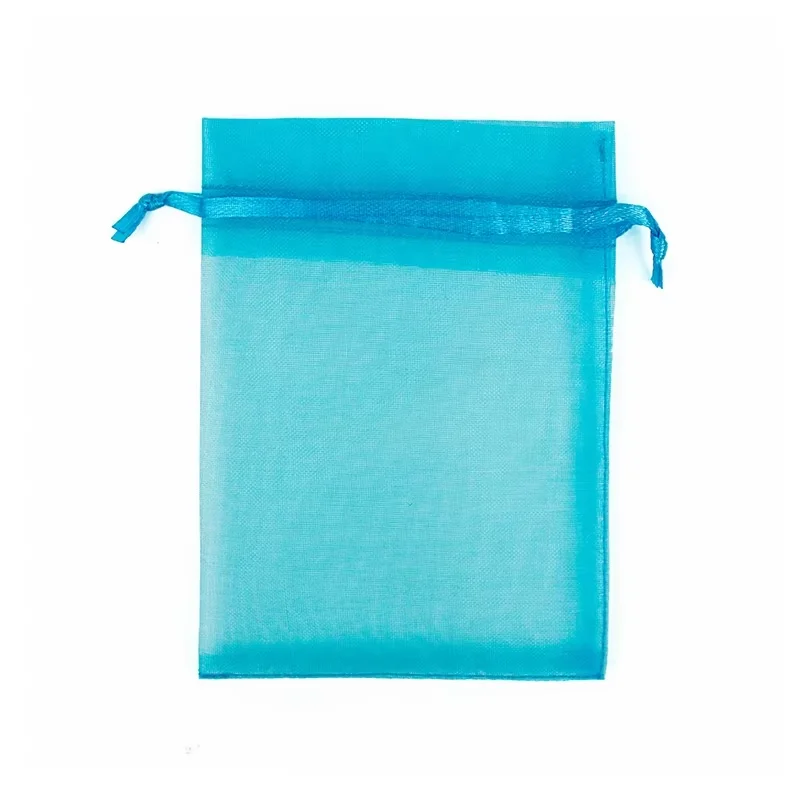 9X12cm 100pcs Colorful organza bags gauze bags gift bags small pouches candy jewelry packaging wedding gift bolsa fabric bolsa image 3