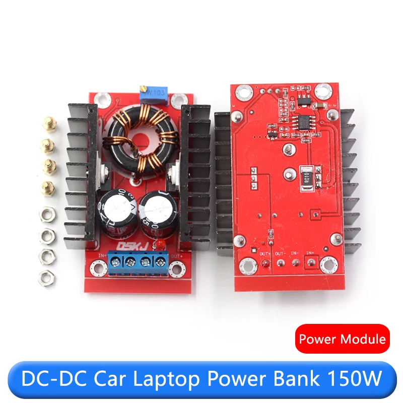 Banco de energía DC-DC para ordenador portátil de coche, módulo de impulso ajustable de 10-32V a 12-35V, 150W