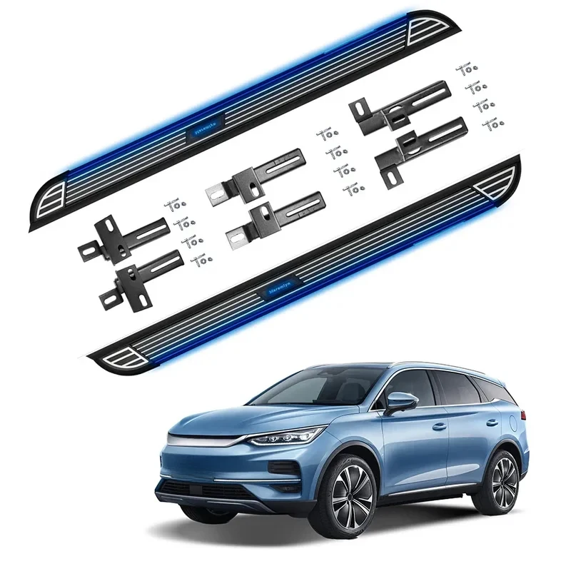 

Side Step Running Boards Wireless Solar LED Light Car Foot Step Threshold Pedal