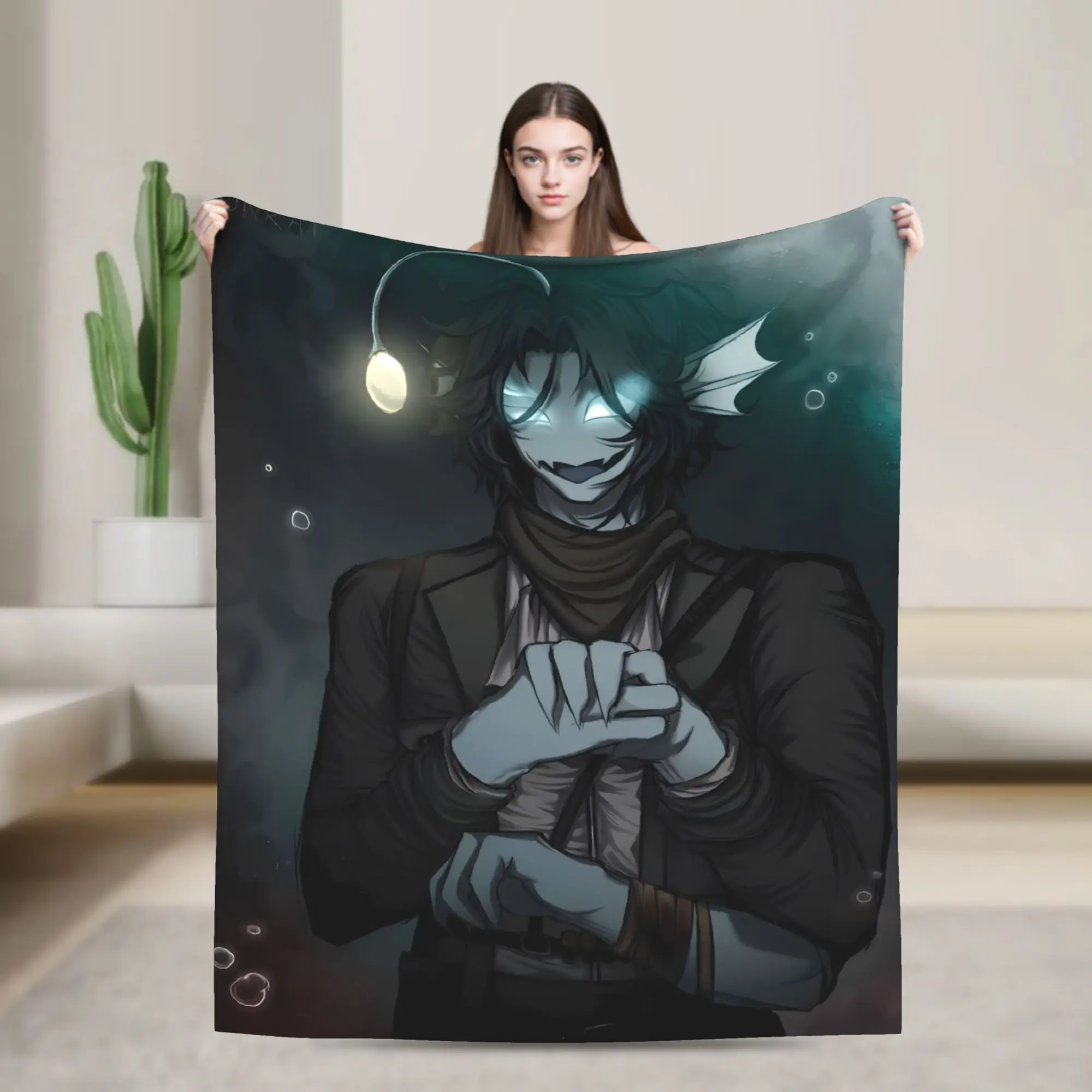 Soft Blanket Decorative Sebastian Solace Pressure Game Throw Blanket  Flannel Bedspread For Couch Chair Novelty Sofa Bed Cover