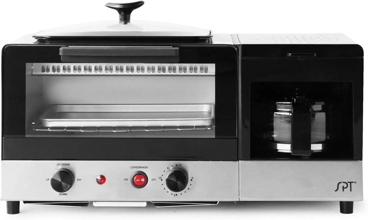 

BM-1120B: 3-in-1 Breakfast Maker, Stainless Steel & Black