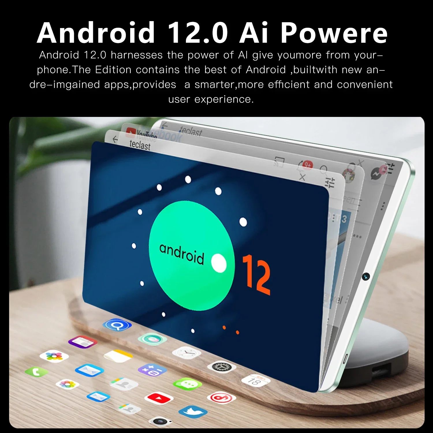 Android12 Pro14แท็บเล็ตขนาด12นิ้วของแท้16GB + 1T 13 + 16MP 12000mAh 5G 5.0บลูทูธกราฟิกสำหรับเดินทาง WiFi รองรับภาษาสากล