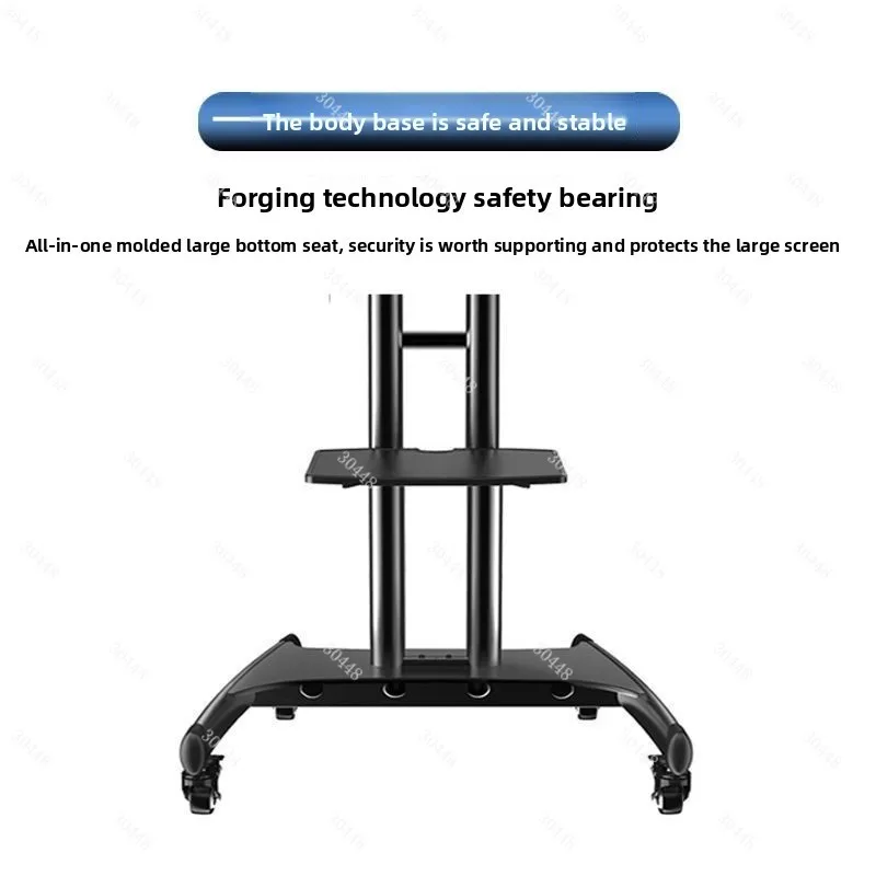 LCD TV Cart Stand Universal No-Drill Monitor Floor-Mount Mobile TV Bracket