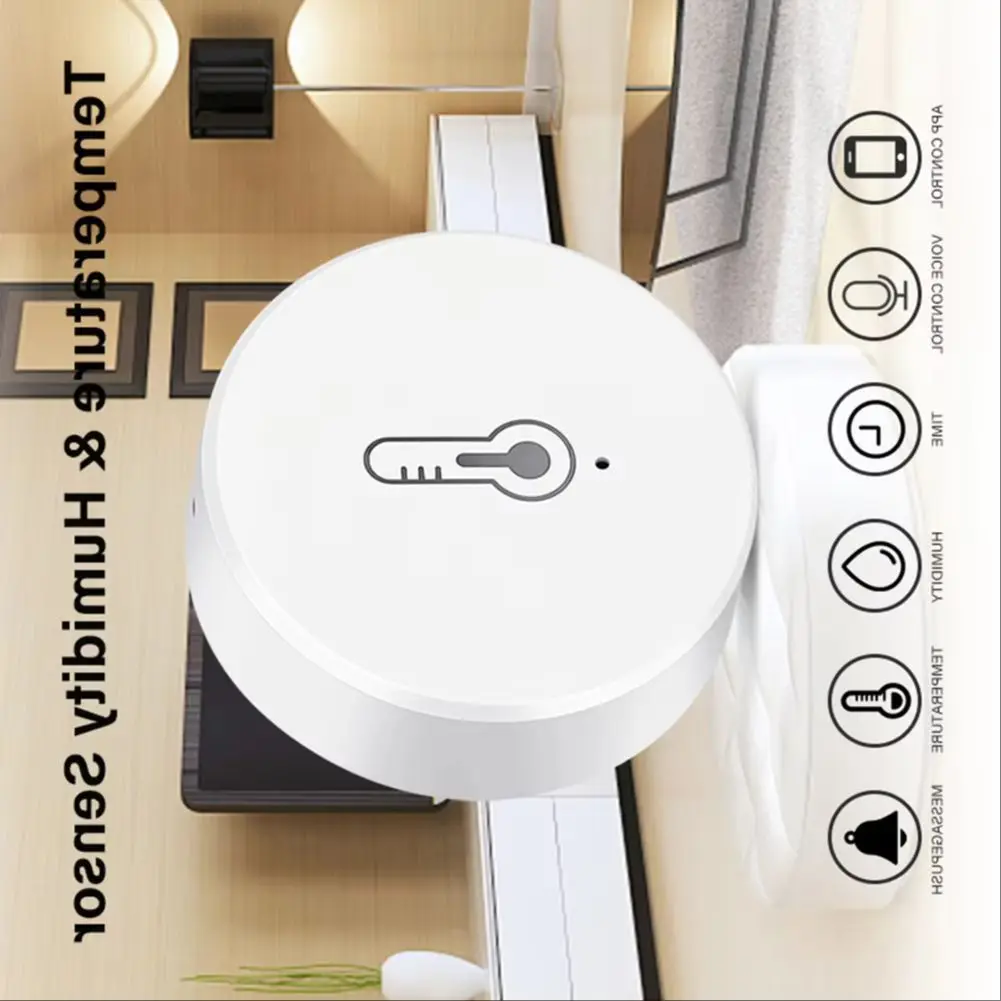 

Automatic Climate Control System Alerts And Notifications 5*5*5cm Wireless Humidity Sensor Comfort Environment