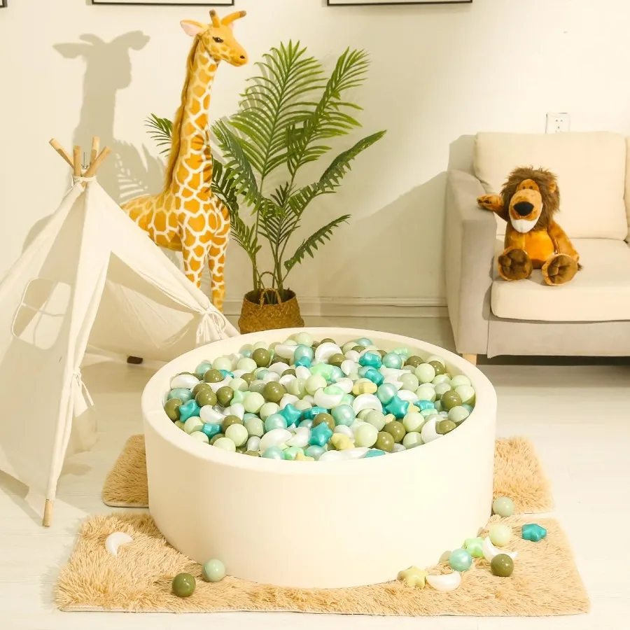 100 bolas, formas de bolas para niños pequeños, bolas de estrellas de plástico para piscina de bolas, tobogán, parque infantil, fiesta de cumpleaños, decoración navideña