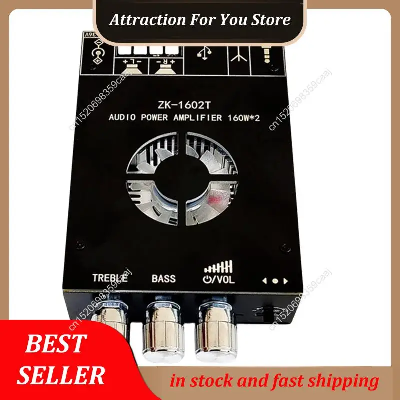 

Лидер продаж ZK-1602T Bluetooth аудио модуль усилителя мощности TDA7498E 160WX2 плата усилителя с регулировкой высоких басов DC15-36V