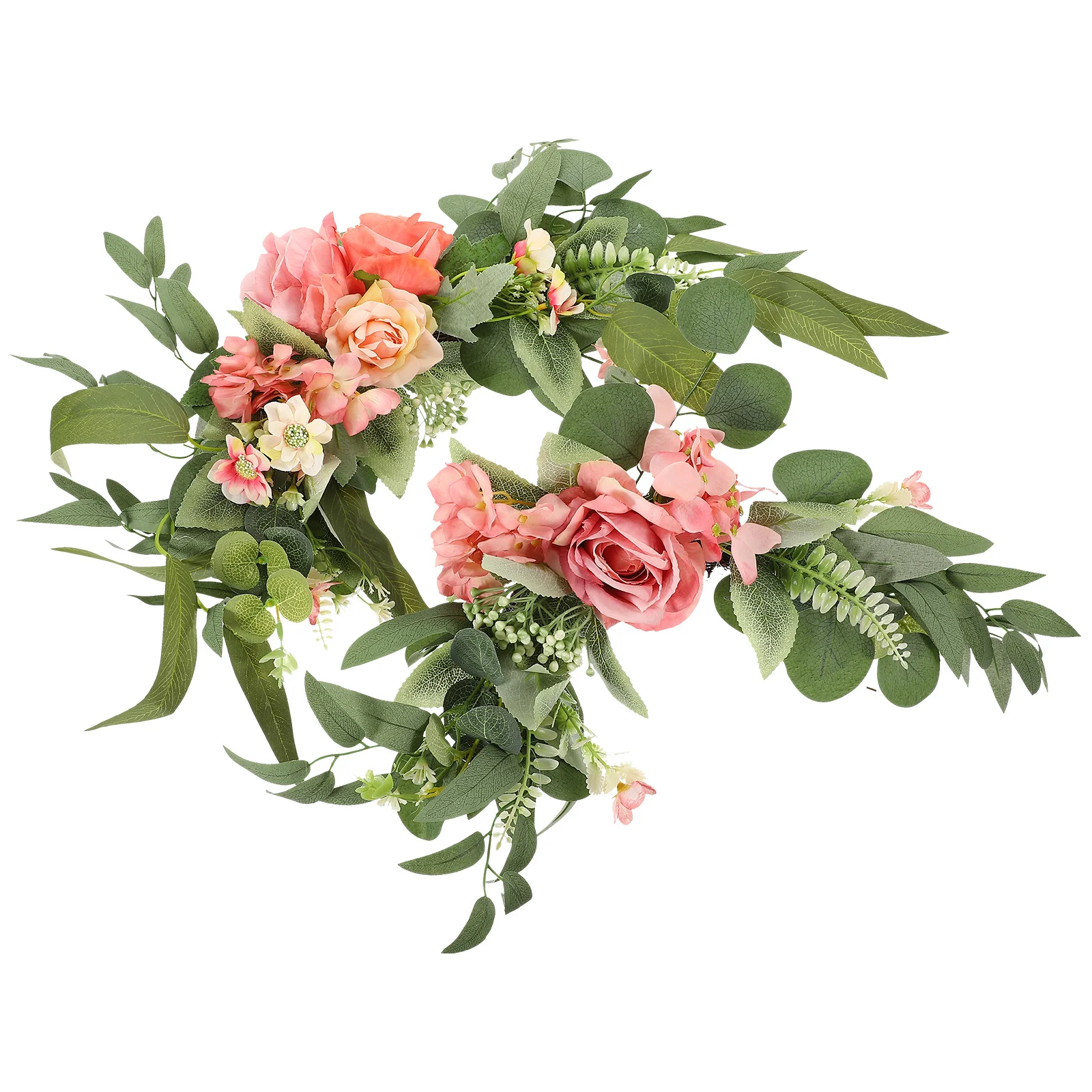

2Pcs Artificial Flower Decoration Cloth Material Wedding Arch Flowers Wedding Party Fake Flower Decor for Door