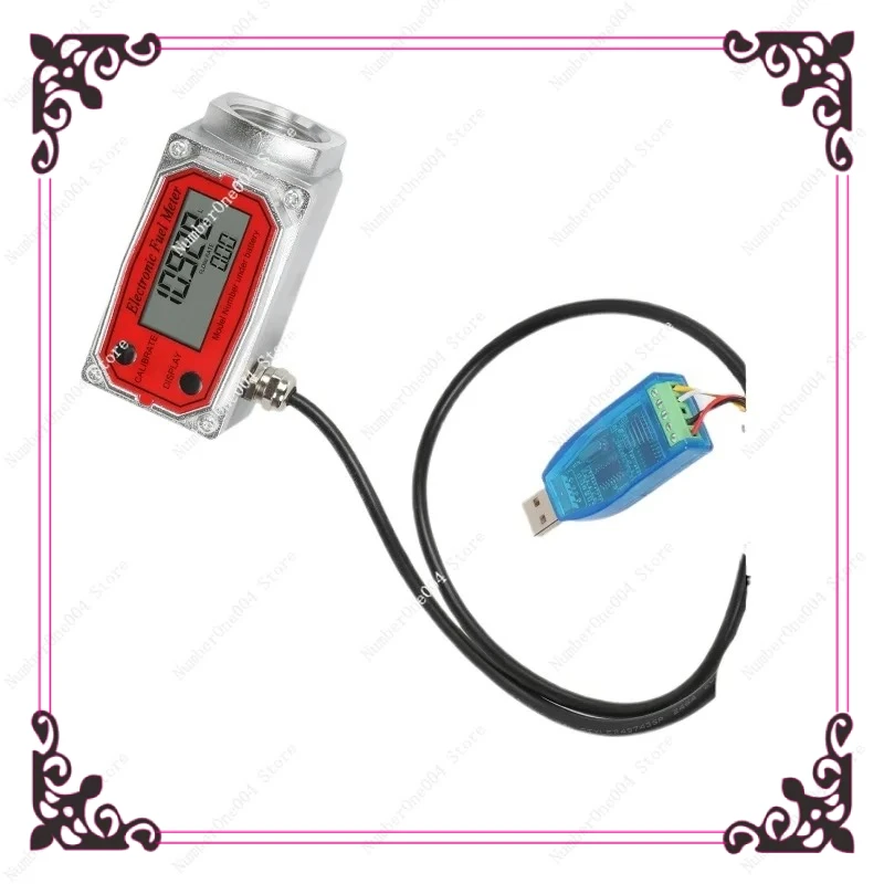 Turbine Flowmeter with 485 Serial Port Anti-Interference Diesel  Methanol Water Liquid Meter