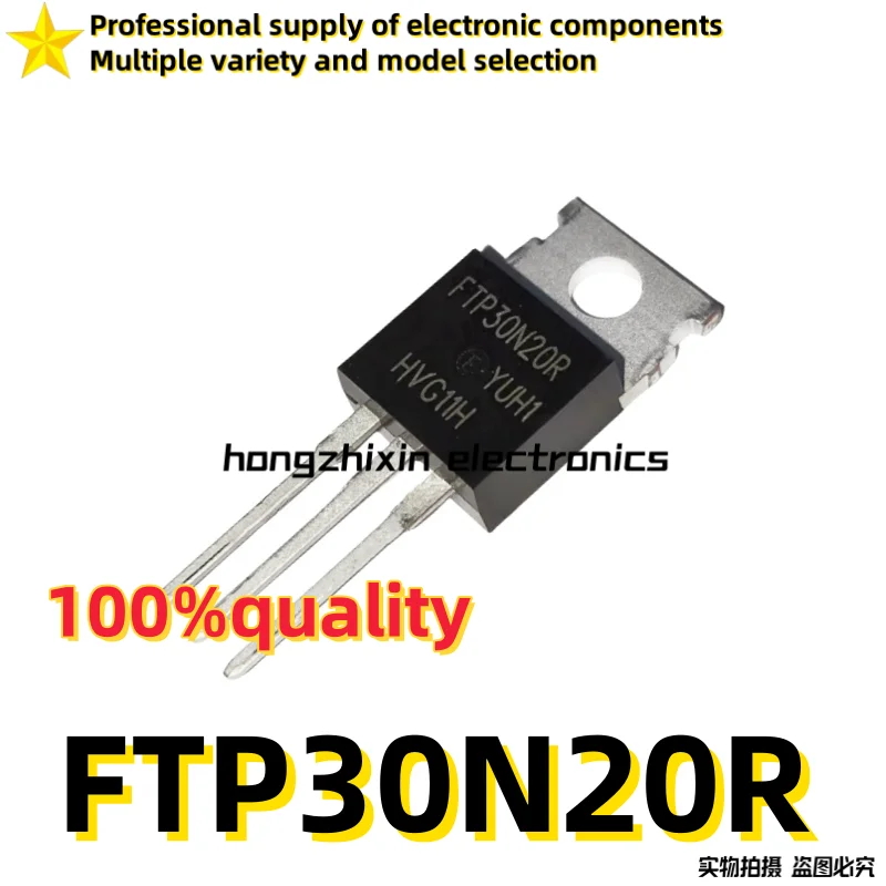 10PCS of brand new quality FTP30N20R 30N20R TO-220 MOSFET 30A/200V