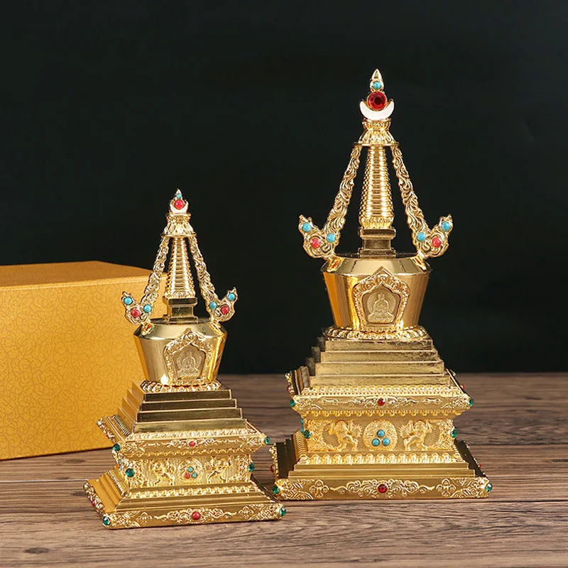 

Alloy Bodhi Pagoda Tibetan Buddhist Decoration Decoration Home Living Room Lucky and Auspicious Crafts