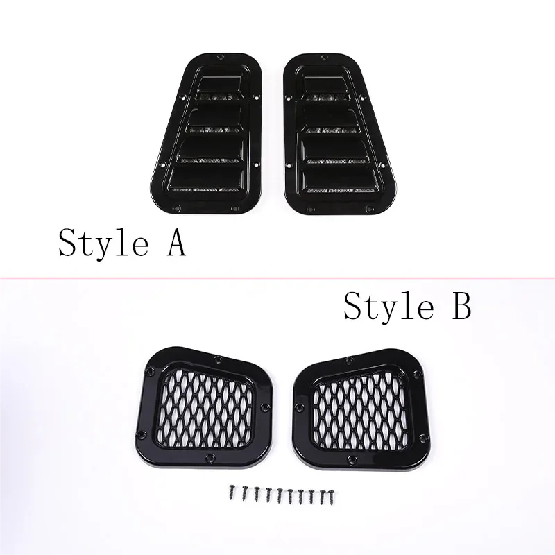 For Land Rover Defender 2004-19 Front Engine Hood Ventilation Cover Steel Air Intake Scoop Air Outlet Snow Cover Car Accessories