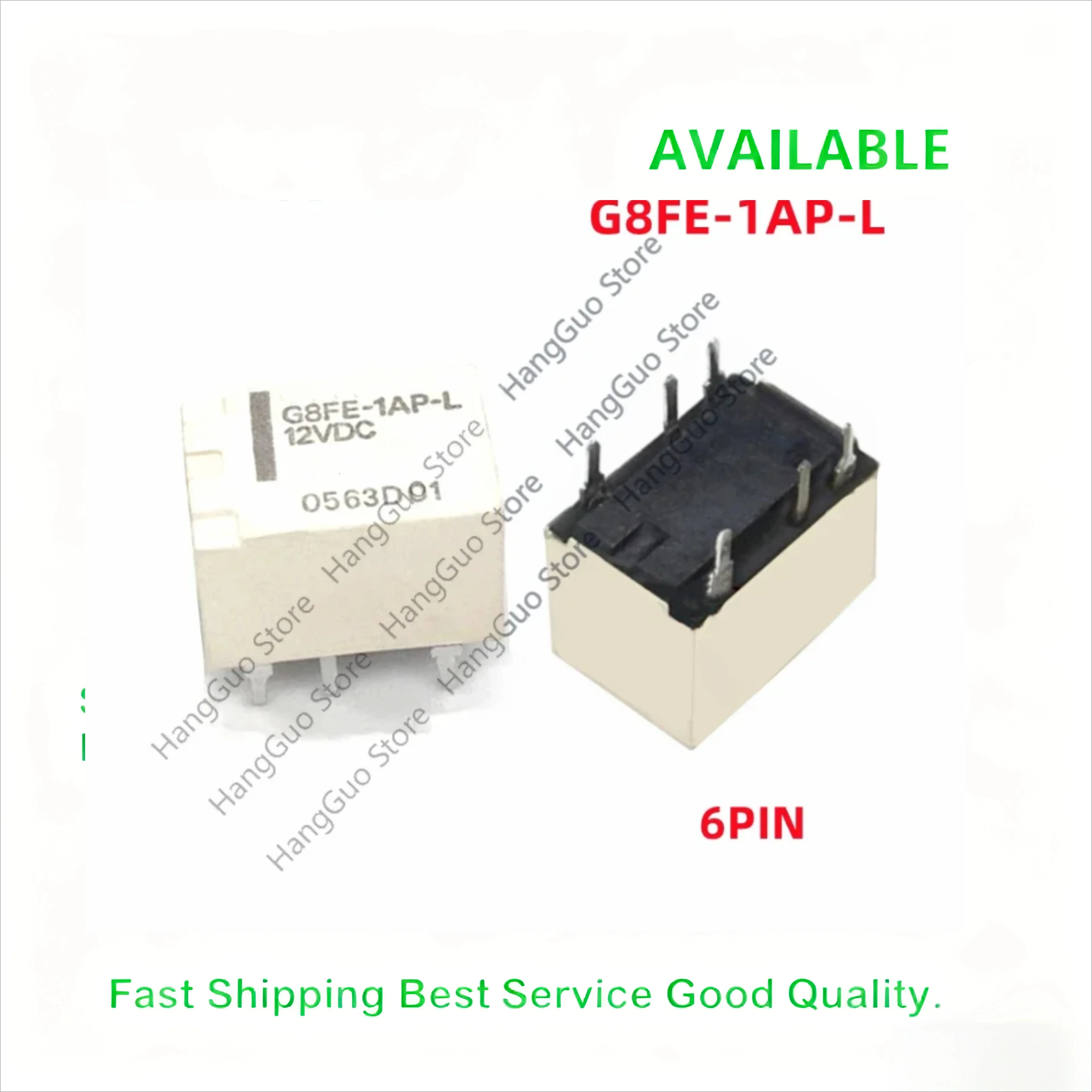 2PCS/Lot Original G8FE-1AP-L 12VDC 6-pin two-group conversion DC electromagnetic power relay for automotive central control modu