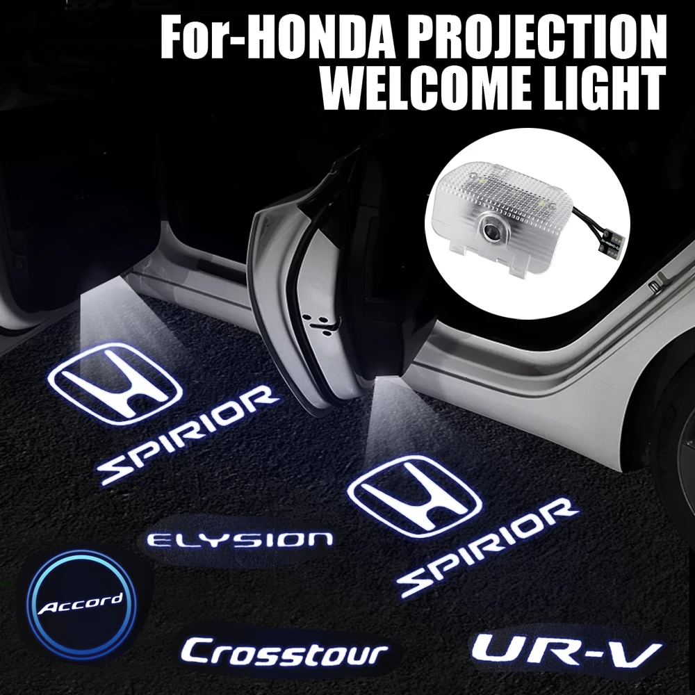 

LED Car Door Logo Welcome Light Laser Projector Lamp For Honda Accord Civic FIT Insight CRV Jazz HRV CRZ CRX Vezel Pilot Odyssey