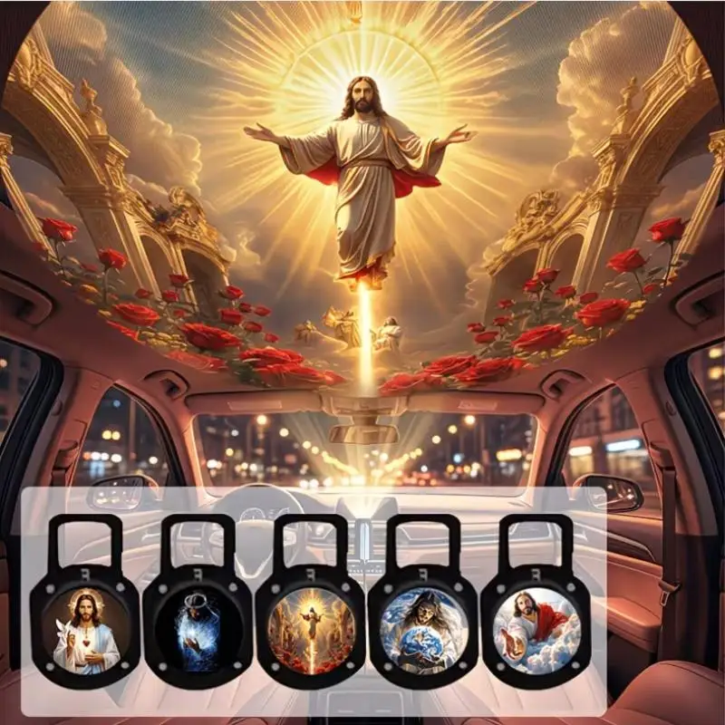 Religious Character Image Portable USB Projection Light With 12 Patterns Perfect For Room Ceiling Background Decoration