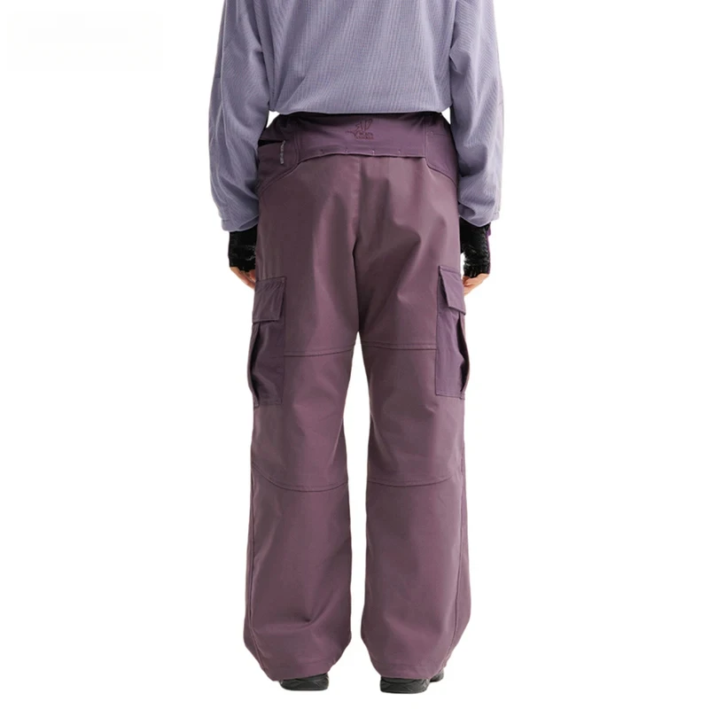 جيب كبير تقسم البضائع السراويل الرجال سفاري نمط مرونة الخصر مقاوم للماء سريعة الجافة واسعة الساق فضفاض بنطال رياضي رجل بنطلون #2