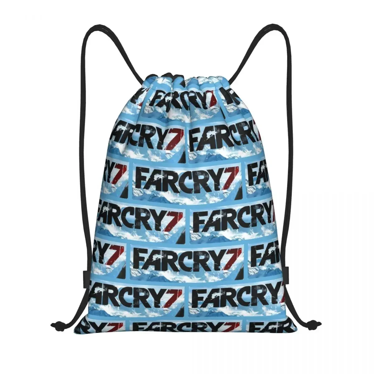 

Custom Game F-Far Cry Drawstring Bags Men Women Foldable Sports Gym Sackpack Shopping Backpacks