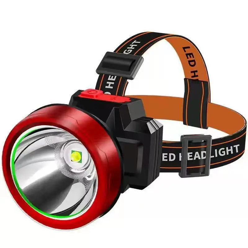 Adjustable USB Rechargeable LED Headlamp Waterproof Super Bright Light for Outdoor Camping Fishing Mining Emergency