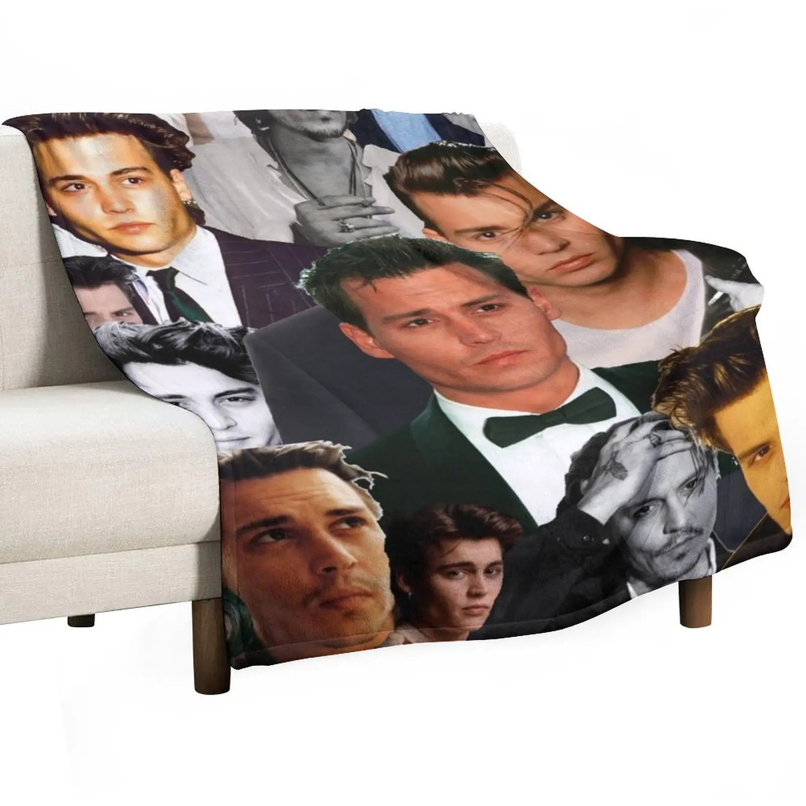 Johnny Depp Collage Throw Blanket decorative Large Thin Bed linens Blankets