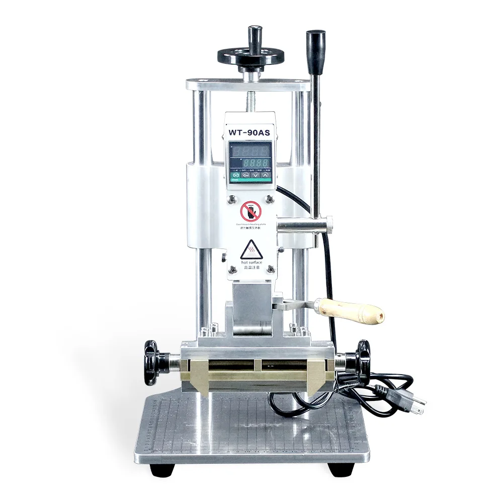 Máquina de estampagem a quente automática completa digital ouro prata folha de bronze letras stamper logotipo máquina de gravação de couro