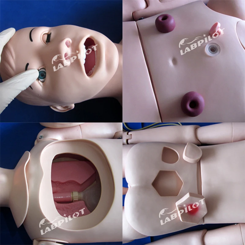 Multi-functional Female Nursing Manikin Basic Patient Dummy Trauma Care Mannequin Teaching Model