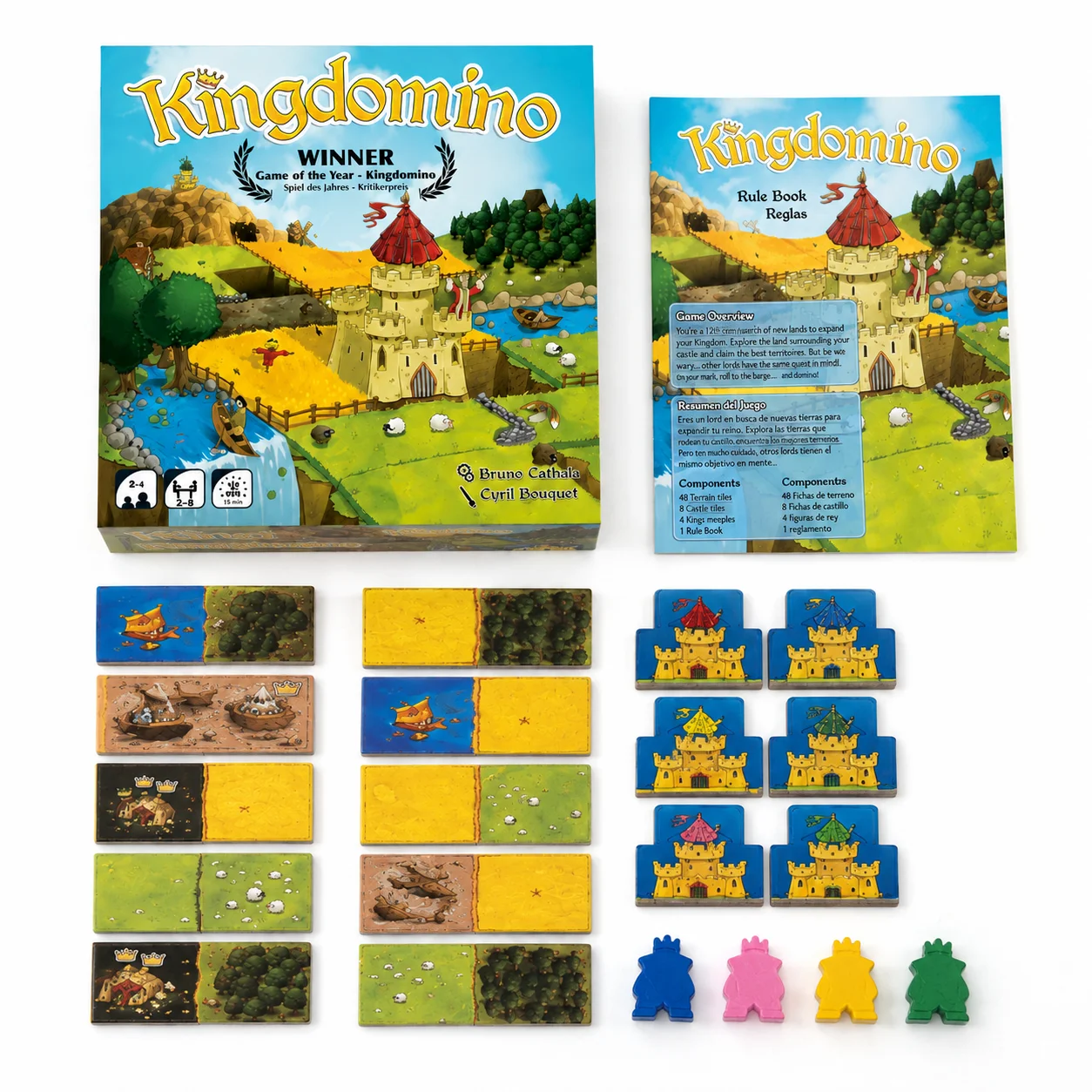 Winner Board Game Kingdomino Strategy Game for Family Fun & Kids Learning