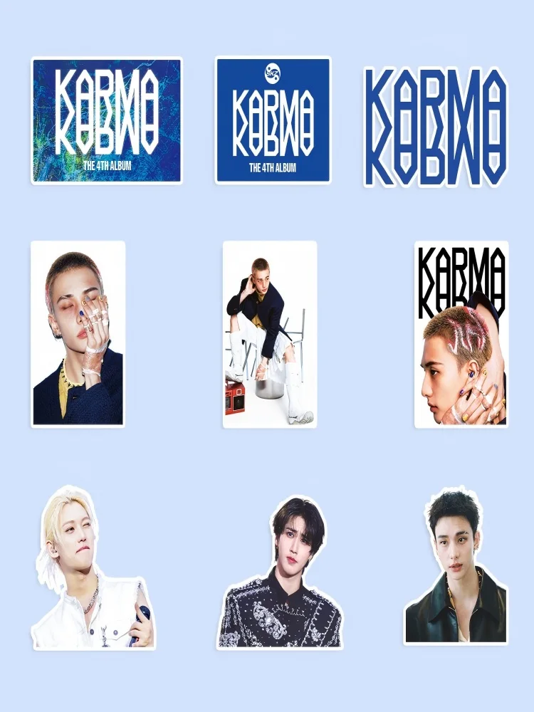 Nuevo Kpop 91 Uds SK pegatinas Straykids álbum decoración pegatinas conmemorativas 2025 nuevo álbum KARMA colección periférica agua cu
