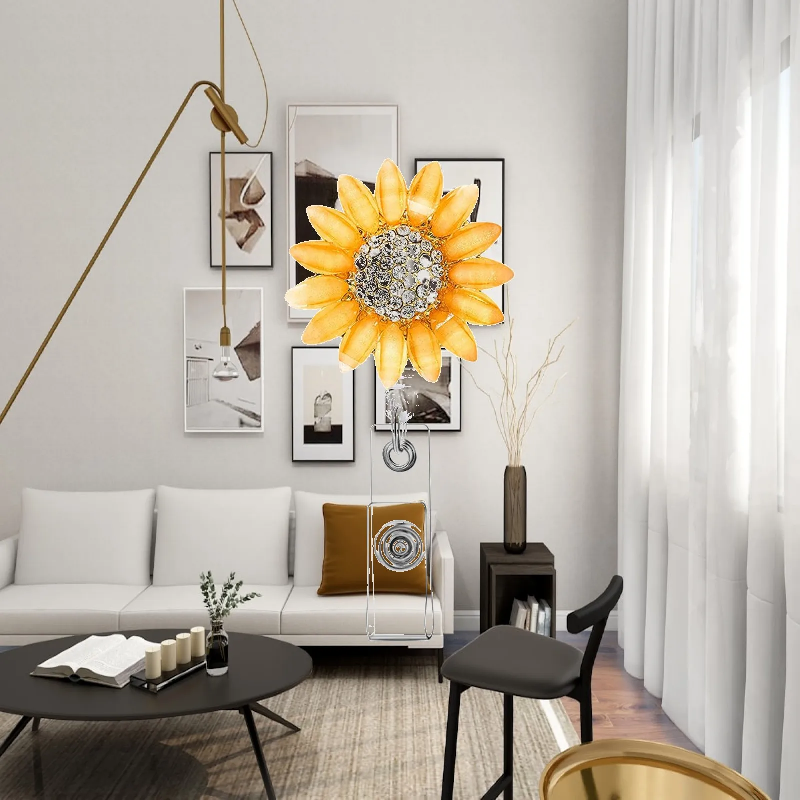 porta-cracha-retratil-de-plastico-sunflower-com-chaveiro-para-cartao-de-identificacao