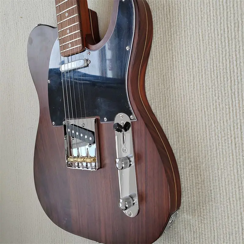 Custom Pure Rosewood Electric Guitar, 6 String, In Stock, Can Customize Color