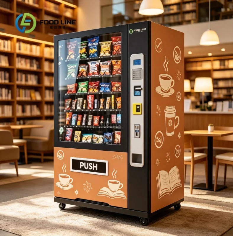 Custom Automatic Combo Vending Machine Large Inner Capacity 24 Hours Unattended Service Hot Selling Snack Drink Retail Equipment