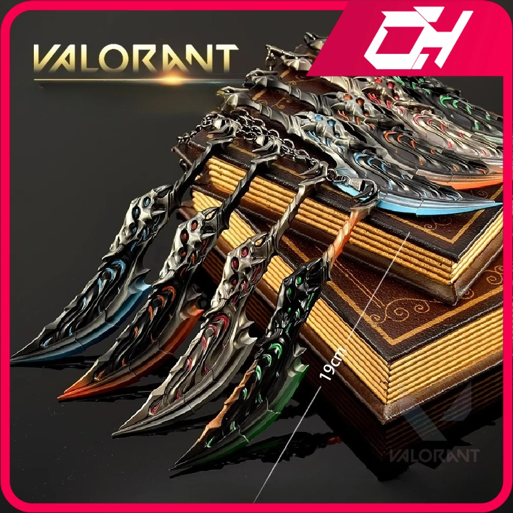 19 ซม.Valorant อาวุธ Chaosfire ใบมีดเกมโลหะระยะประชิดเทรนเนอร์อาวุธรุ่นเครื่องประดับหัตถกรรมของขวัญของเล่นคอลเลกชัน