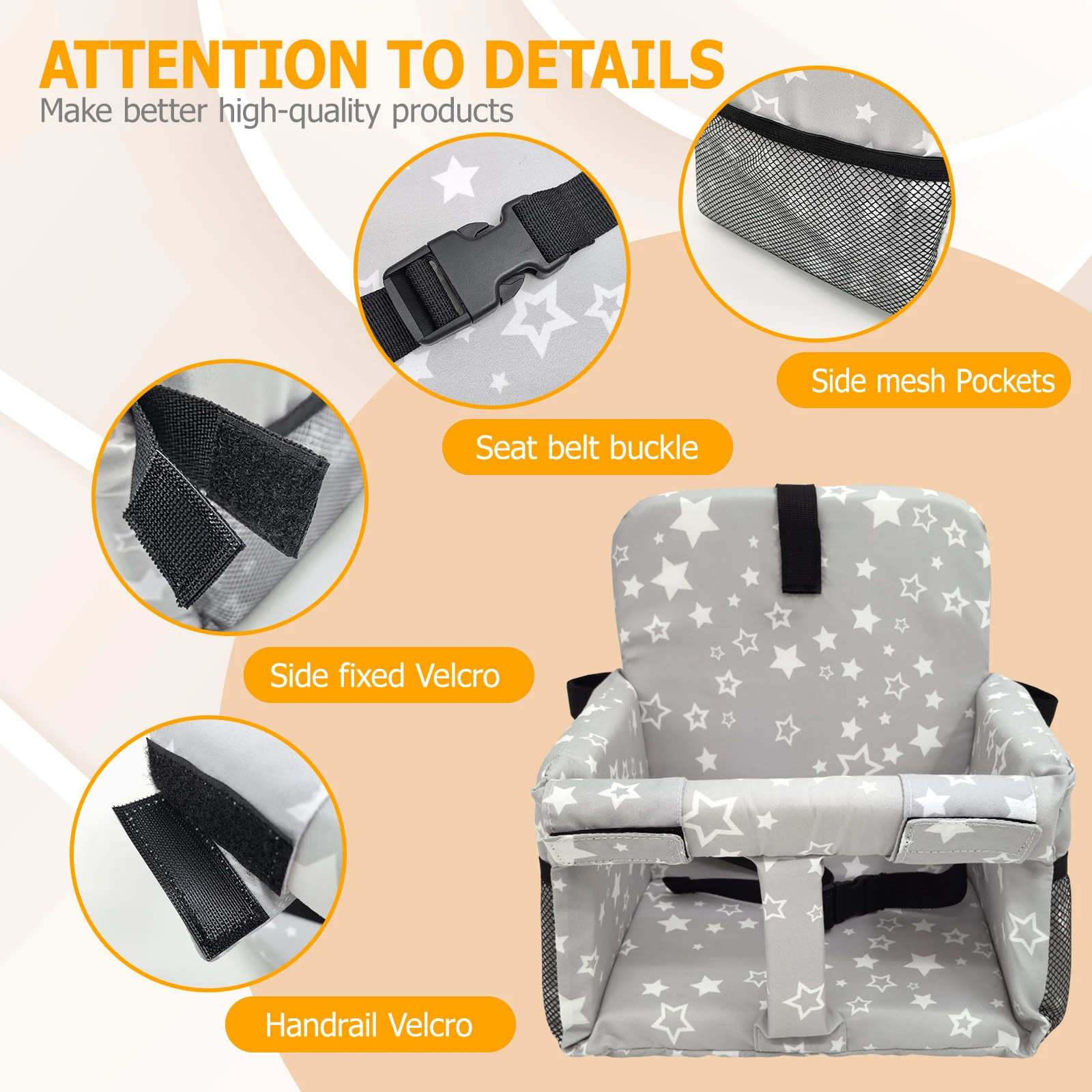 غطاء عربة التسوق للطفل، غطاء كرسي مرتفع، غطاء عربة البقالة، غطاء مقعد العربة للطفل، مقعد عربة التسوق