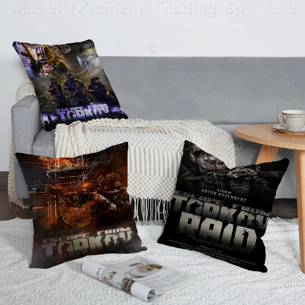 

Escape From Tarkov Game Pillowcase Toon Gift Cushion Cover Bedroom Home Sofa Chair Seat Decor Pillow Case