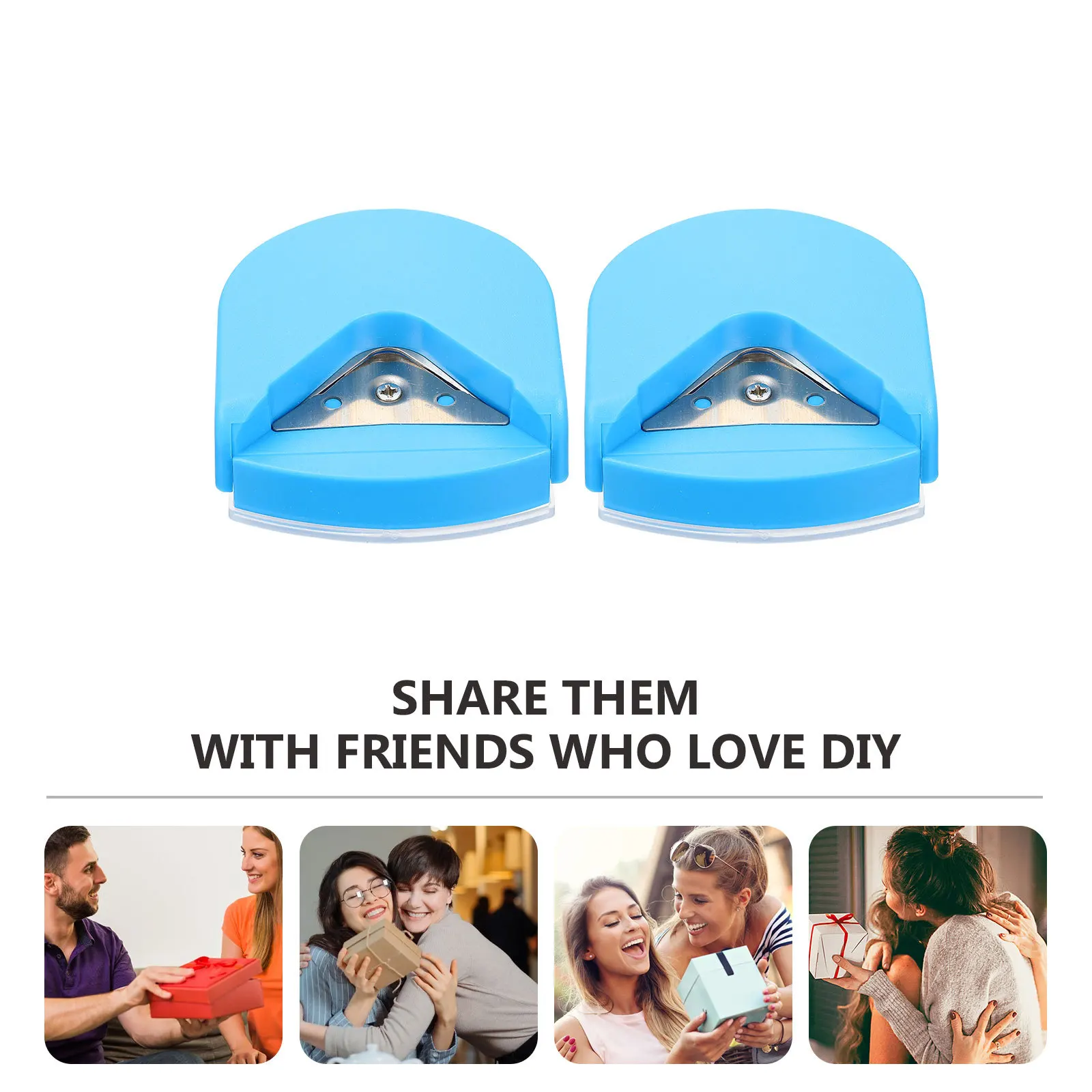 2개입 사진 모서리 트리머 컴팩트 디자인 인체공학적 뚜껑 개폐 깔끔한 절단 사무실 및 DIY 프로젝트에 적합