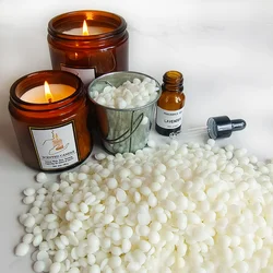 500g/1kg Pure Soy Wax Paraffin Material Pre-Soy Wax-Core Pigments Aromatherapy Pure Paraffin Wax DIY Handmade Candles Crafts