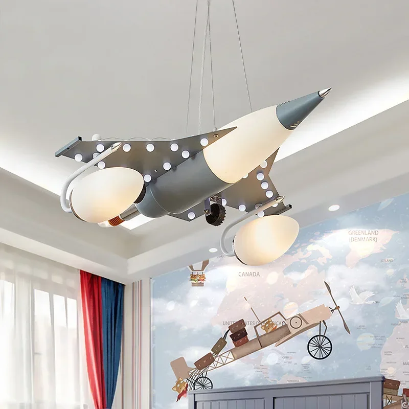 

GHJUYIOL YECTSKI Cartoon airplane shaped kindergarten decorative lights