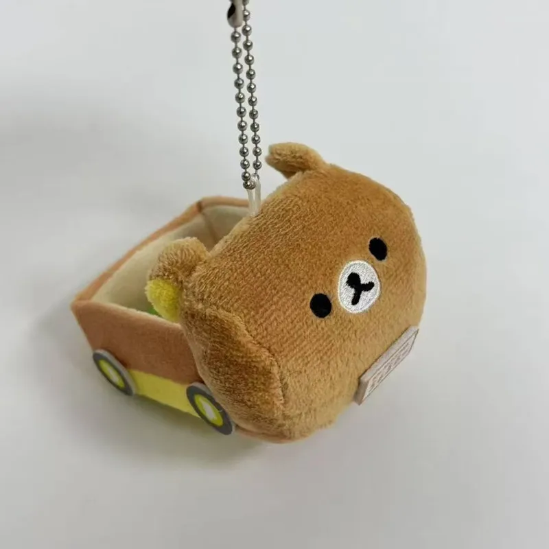Kawaii Rilakkuma Cute Cartoon Car Plush Toys Anime Doll Accessories Backpack Keychain Friends Birthday Gift Creative Peripherals