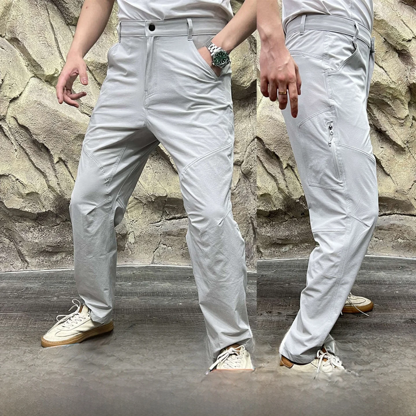 

Функциональные весенние мужские легкие дышащие универсальные повседневные брюки с 3D индивидуальным принтом, длинные брюки, прямые брюки с эластичной резинкой на талии