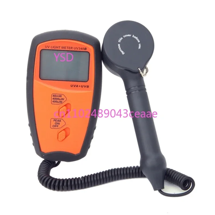 Portable UV Radiometers UV Light Meter LCD Display UVA UVB Measure Tools UV340B UV Detector Spectrum 280nm-380nm