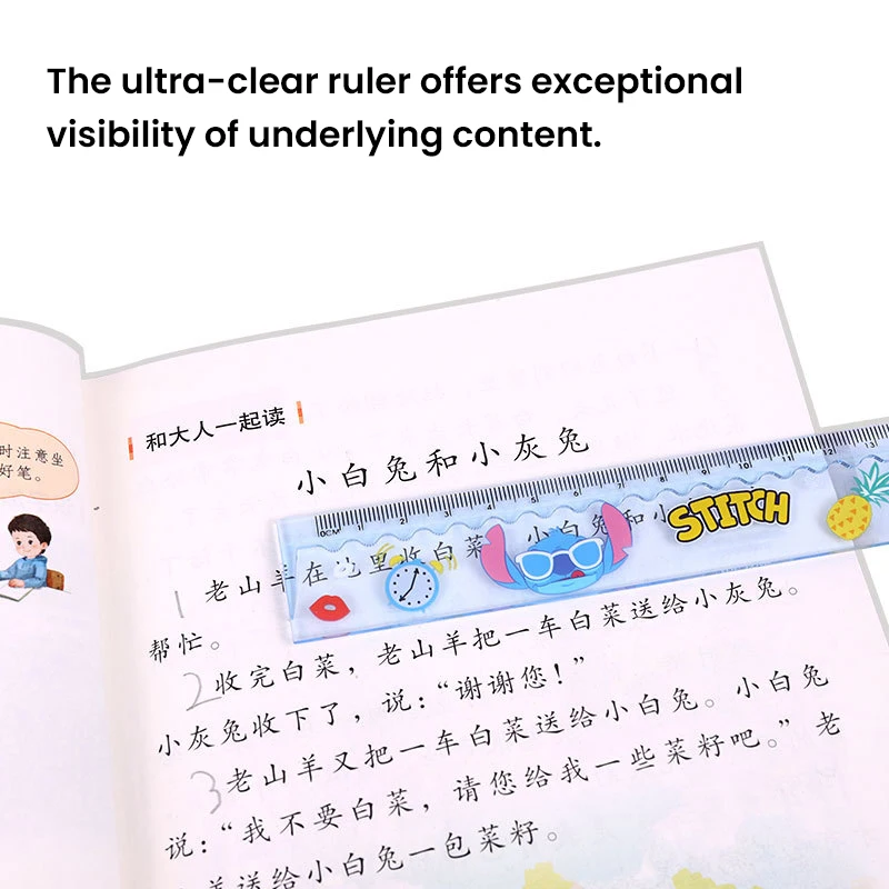 Disney Rotating Folding Ruler 30cm Student Supplies Math Measuring Rulers