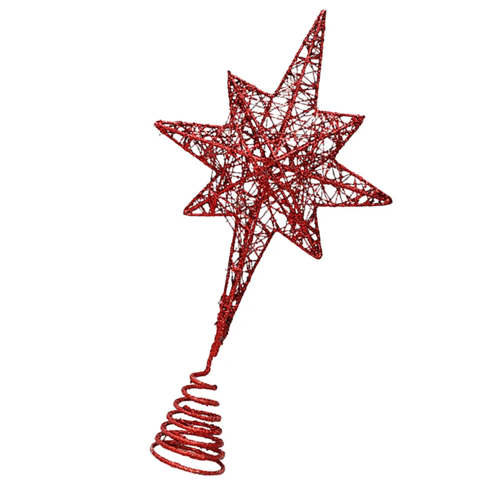 

1pc Christmas Tree Top Decoration Gold Hollow Unique Toppers Star Treetop Christmas Star Tree Decor Ornament Festive Home Decor