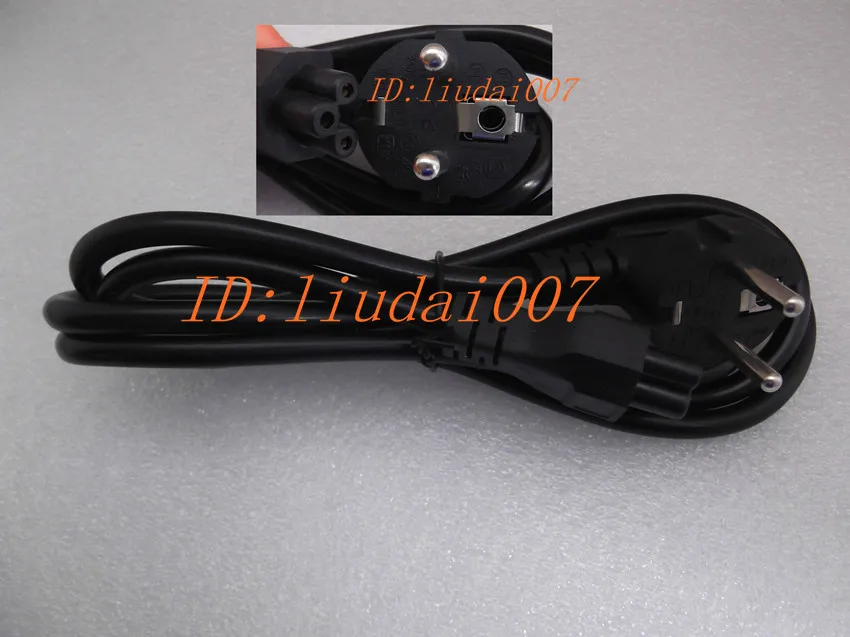 

For European Standard European Regulation German Standard Straight Plug Laptop Power Cord Plum Tail 1.5m