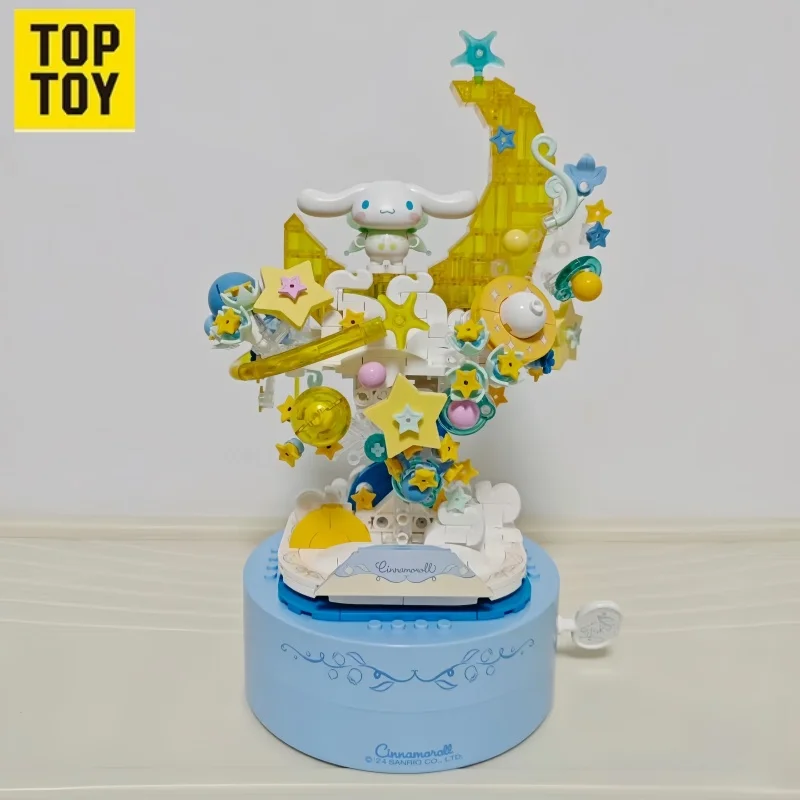 บล็อกตัวต่อ TOPTOY Sanrio Kuromi Secret Realm Elf Series Cinnamoroll อนุภาคขนาดเล็กเด็กผู้หญิงประกอบของเล่นชุดวันหยุดของขวัญ