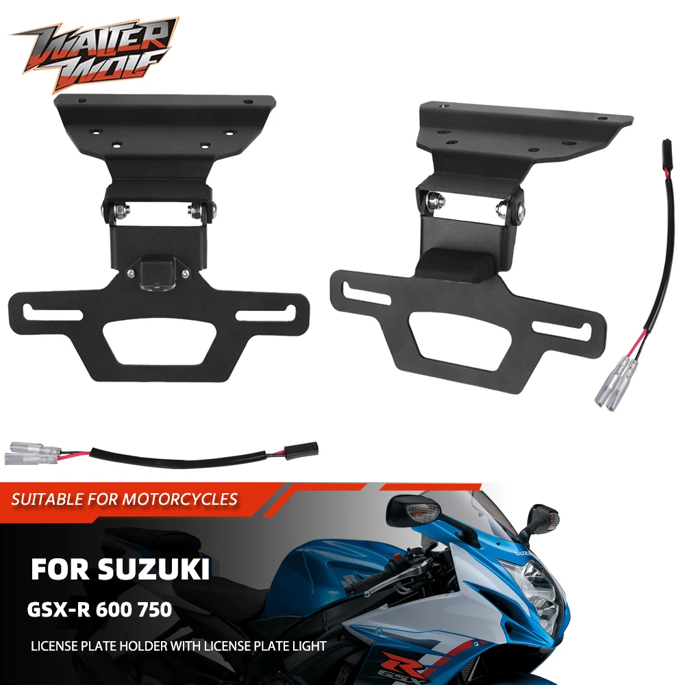 

For SUZUKI GSX-R600 GSX-R750 GSXR600 GSXR750 GSX-R 600 750 Registration Plate Holder License Plate Bracket Fender Eliminator Kit