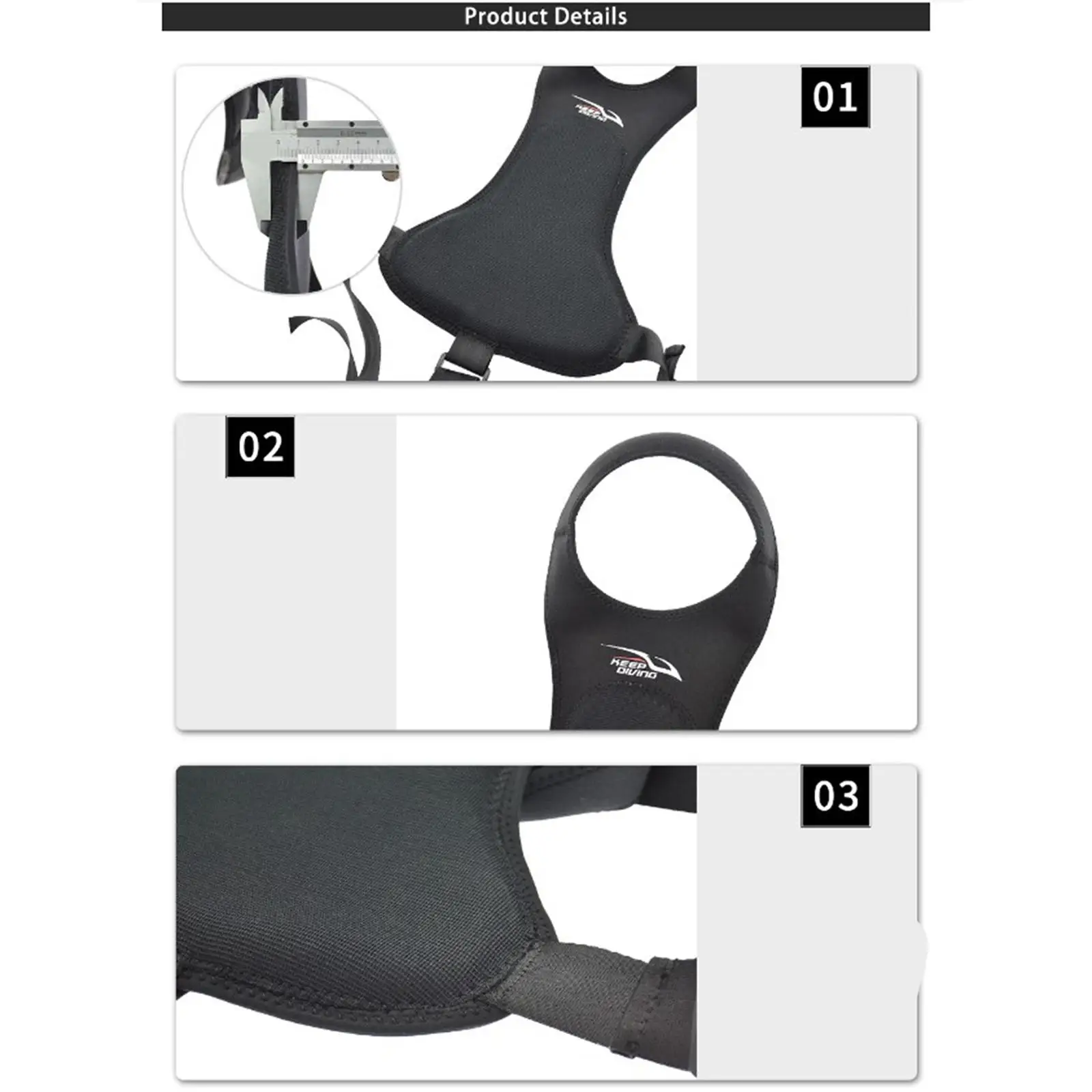 

Spearfishing Chest Pad Neoprene Protective Underwater Top Diving Breast Vest for Scuba Diving Freediving Water Sports