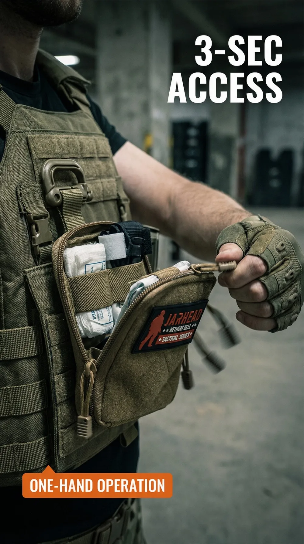 Mini Taktische Molle Mehrzweck-Tasche Multifunktionale EDC Zubehörtasche mit Klettverschluss für Jagd und Camping – Detail 3