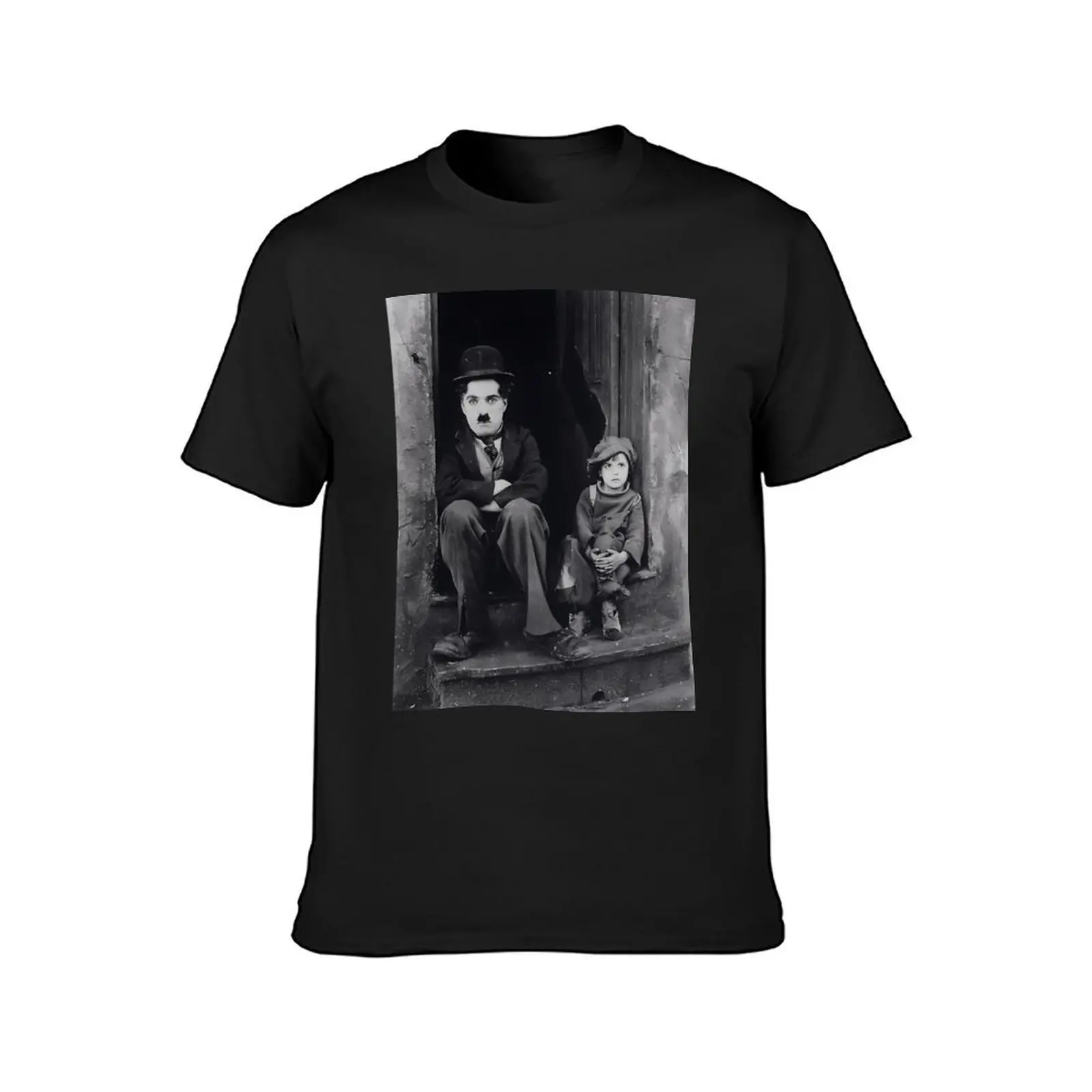 Charlie Chaplin - The Kid T-Shirt sports fans Short sleeve tee quick-drying T-shirts for men cotton