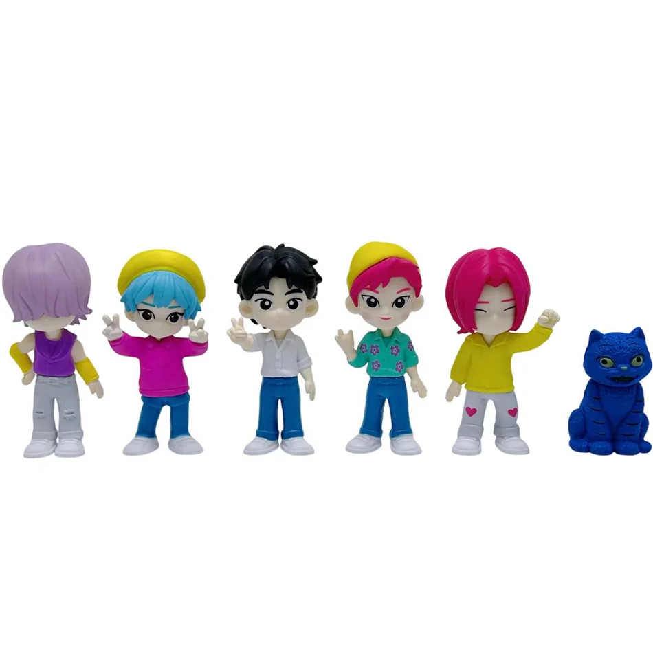 2025 kpop demon hunters anime figura brinquedos bonito pvc caixa cega articulações figura de ação modelo bonecas crianças decoração aniversário brinquedo