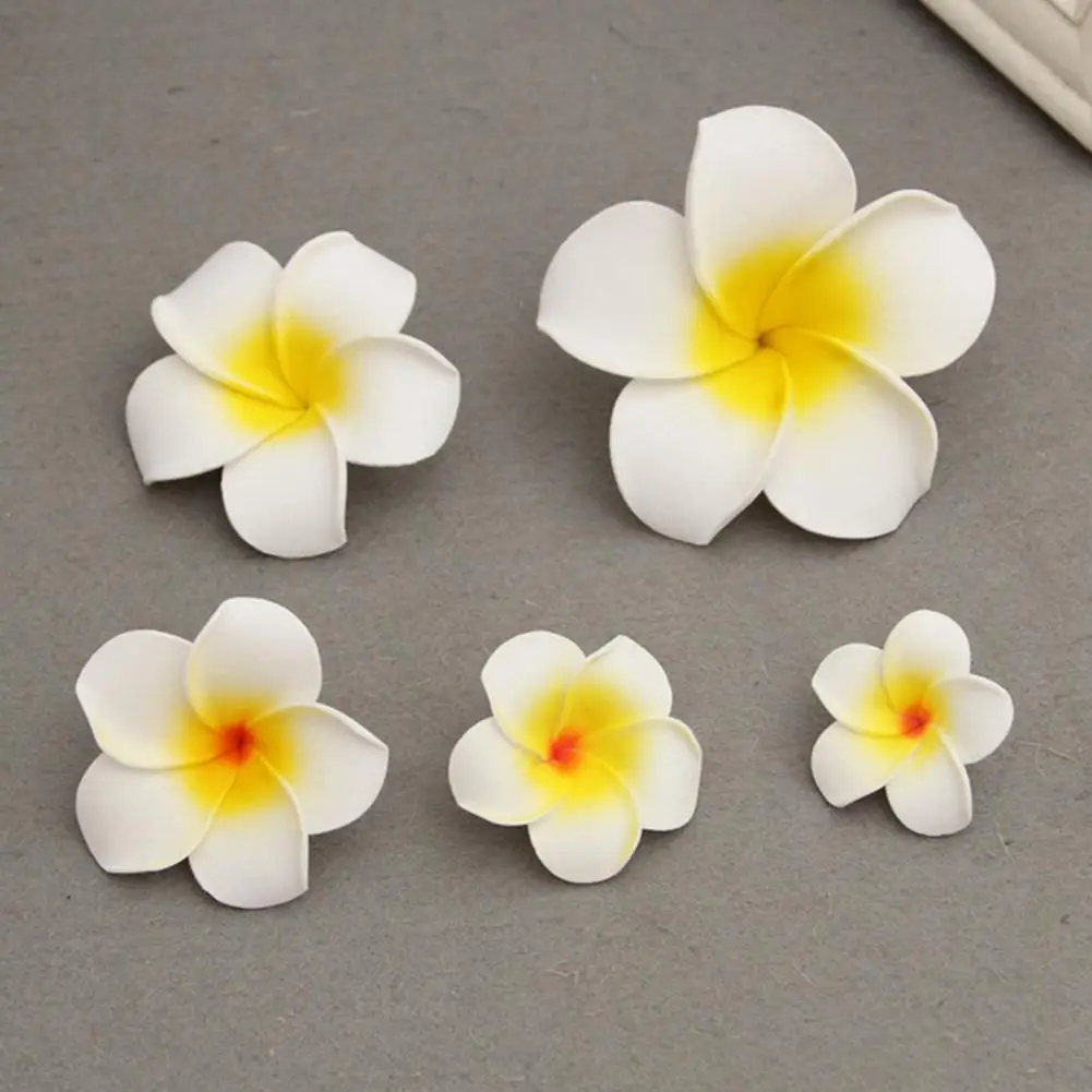 Pinces à cheveux à fleurs pour femmes et filles, épingles à cheveux florales blanches, été, plage, vacances, fête de mariage, accessoires pour cheveux, Hawaii PlumBR, K3q9