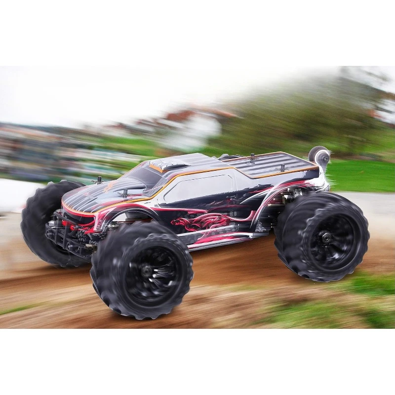 1:10 Scale รถบรรทุกวิทยุความเร็วสูง 4x4 Off Road รถบรรทุกมอนสเตอร์รีโมทคอนโทรลของเล่นขยายเวลาวิ่งและ Super Function